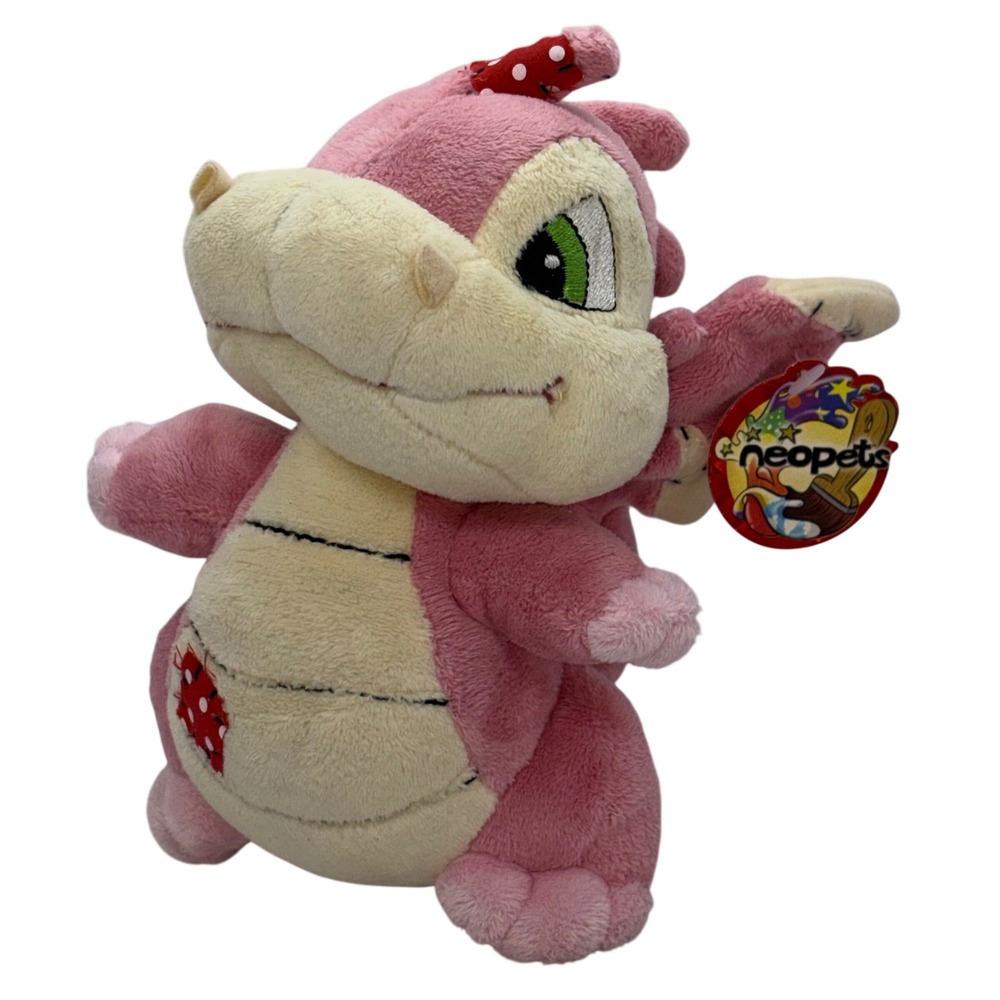 Neopets Plushie Scorchio Pink Dragon 2005 Limited Too NWT 70139 Vintage Toy